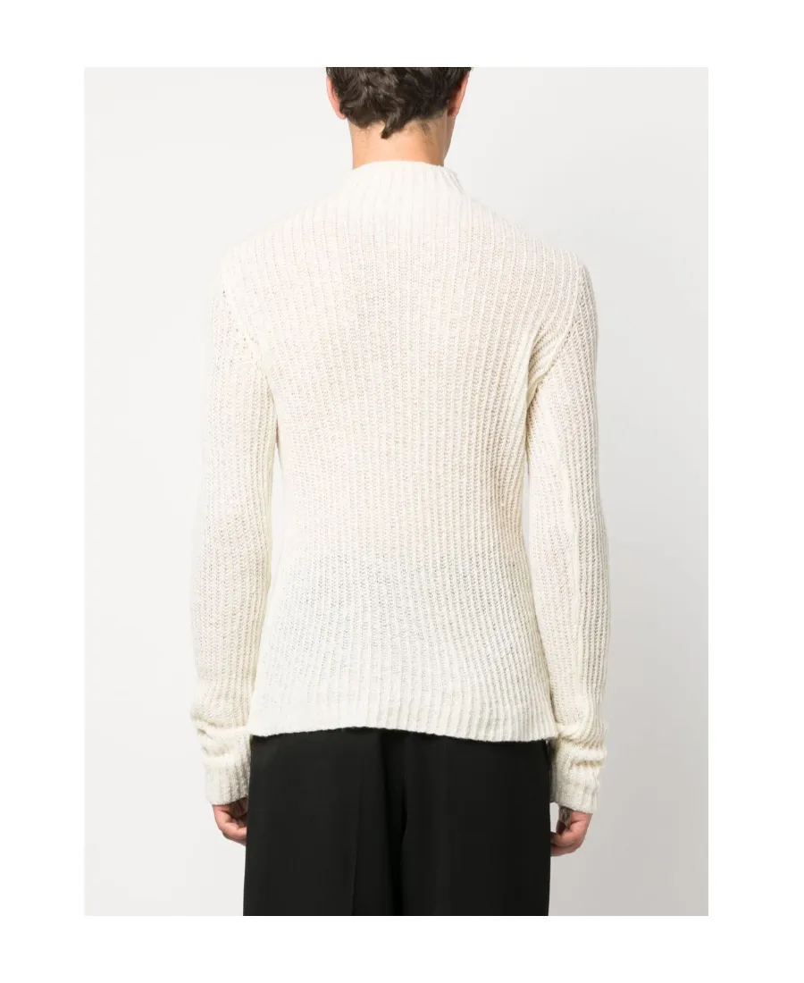 High-Neck Long-Sleeved Sweater