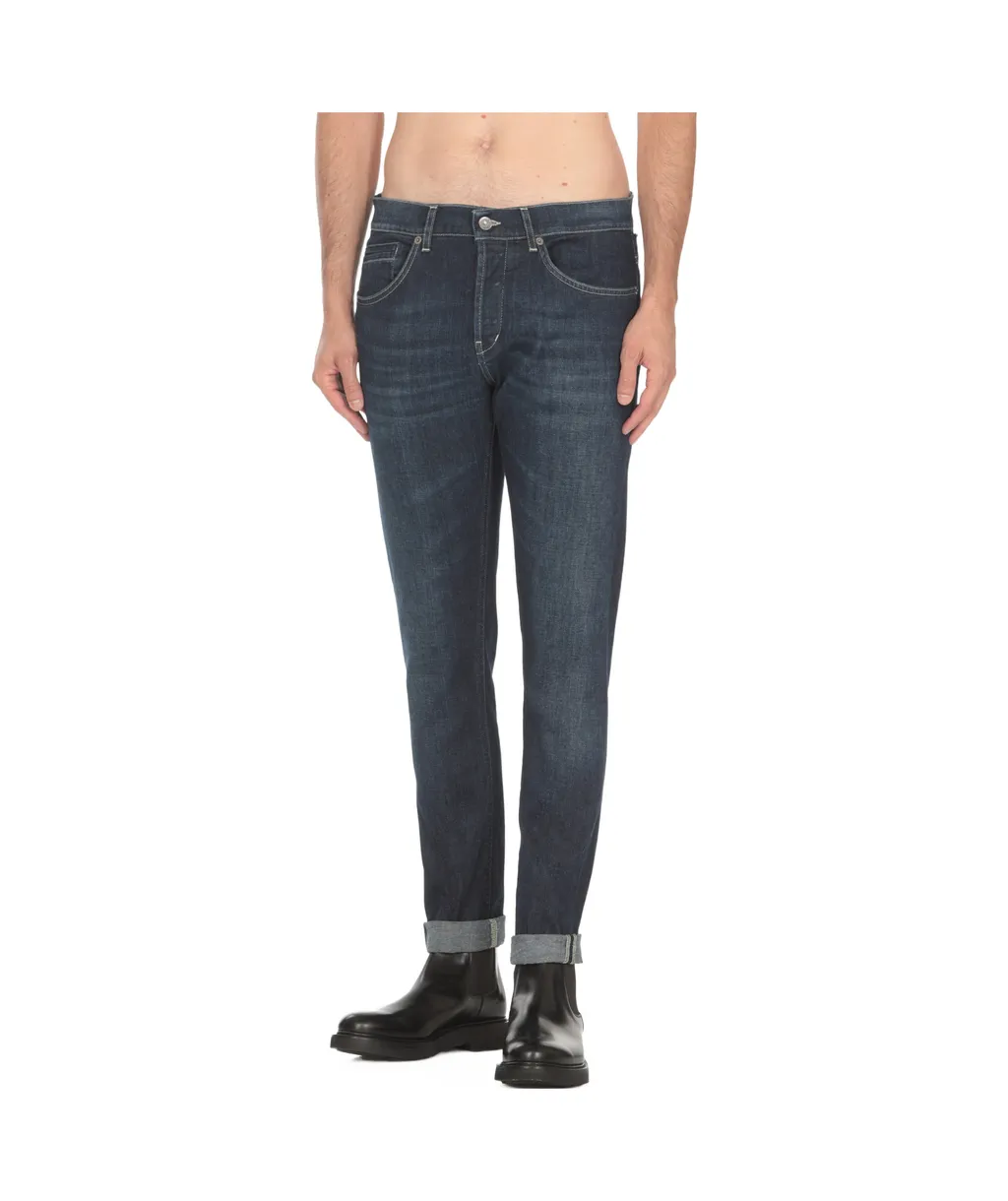 Cuffed Slim Fit Jeans