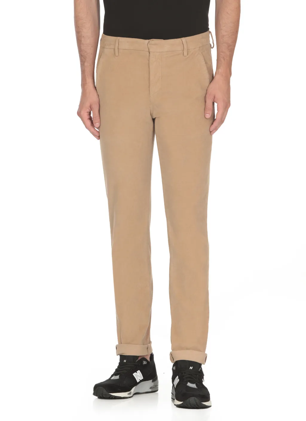 Mid-Rise Corduroy Chino Trousers