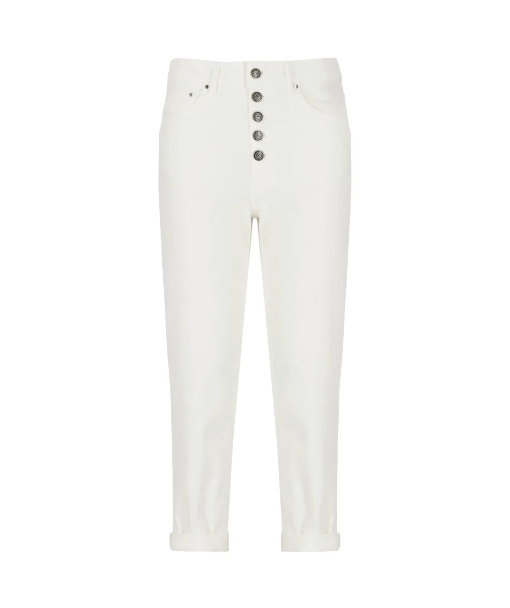 Logo-Patch Cropped Trousers