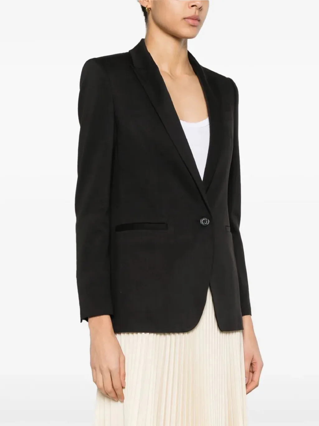 Twill Cotton-Blend Blazer