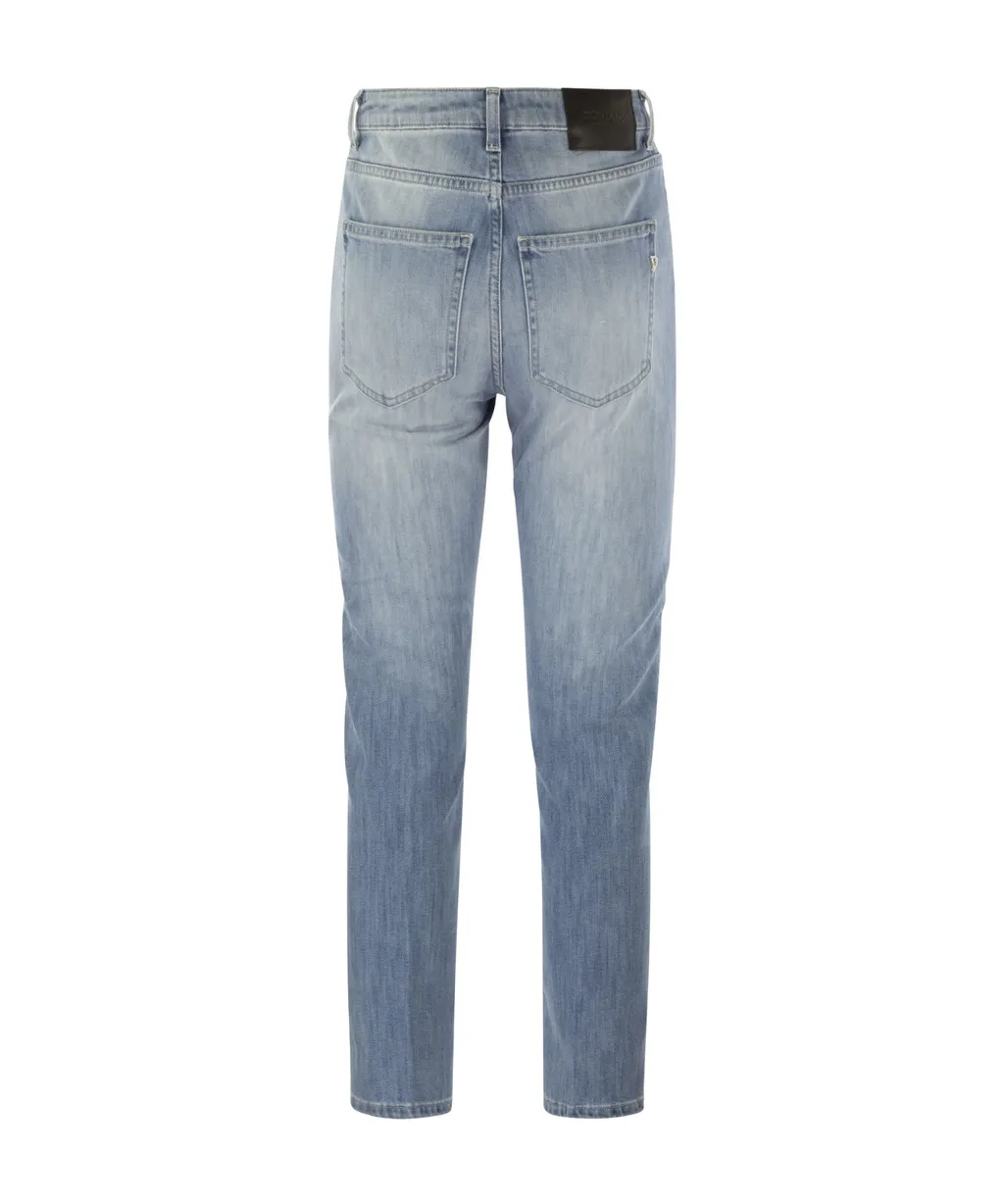 Cindy High-Waist Straight-Leg Jeans