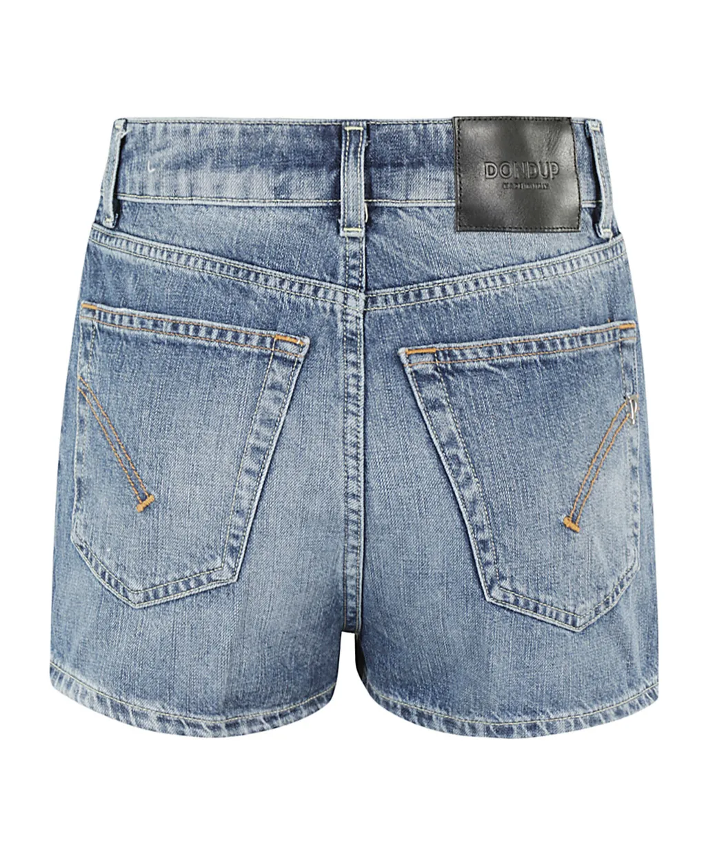 Logo Denim Shorts