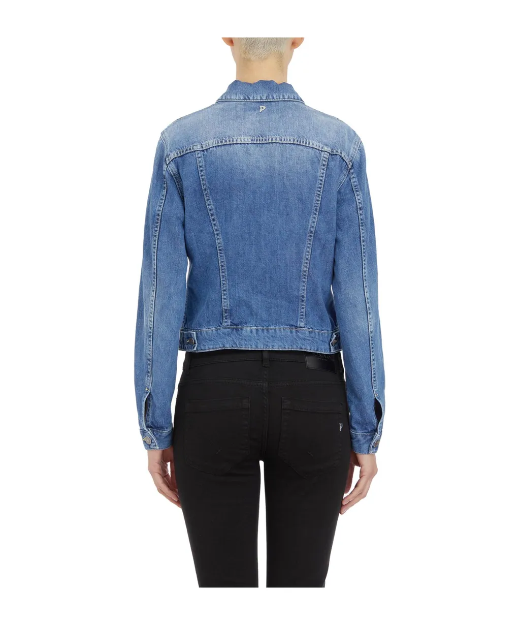 Long-Sleeved Denim Coat
