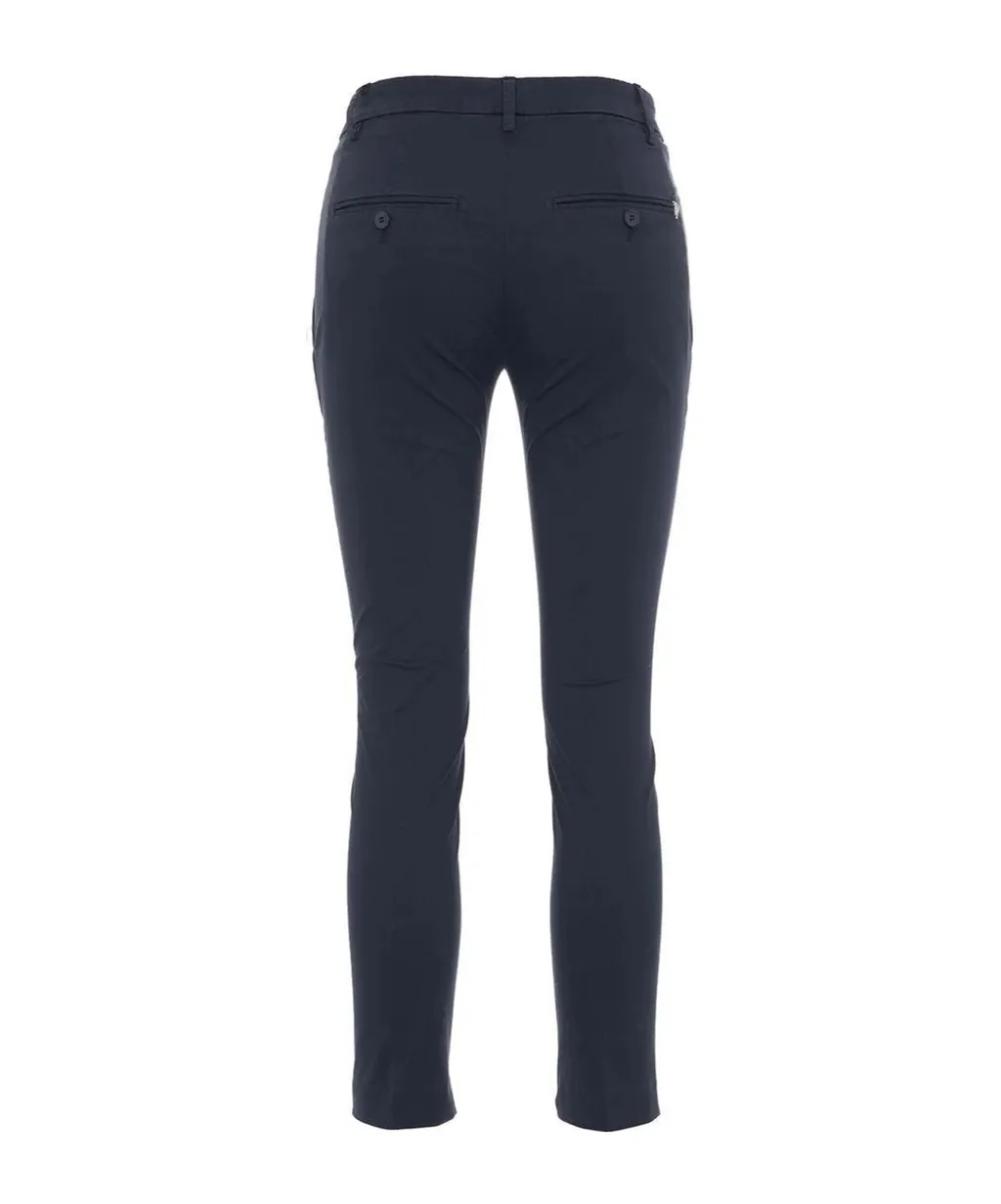Cropped Slim Fit Trousers