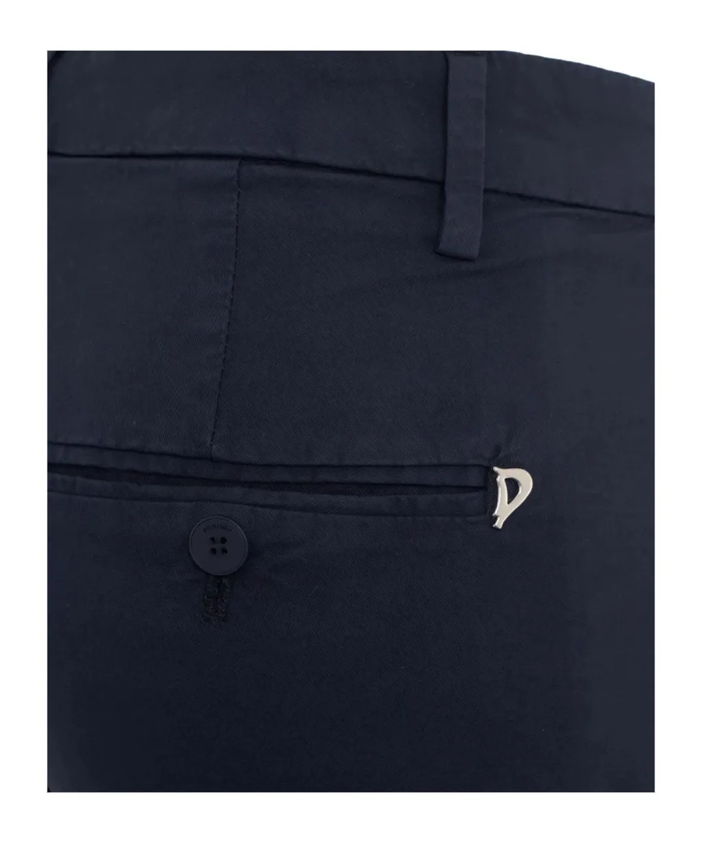Cropped Slim Fit Trousers