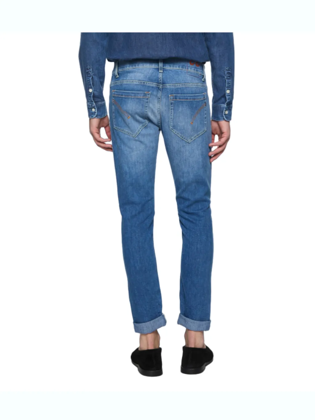 Logo-Print Tapered Jeans