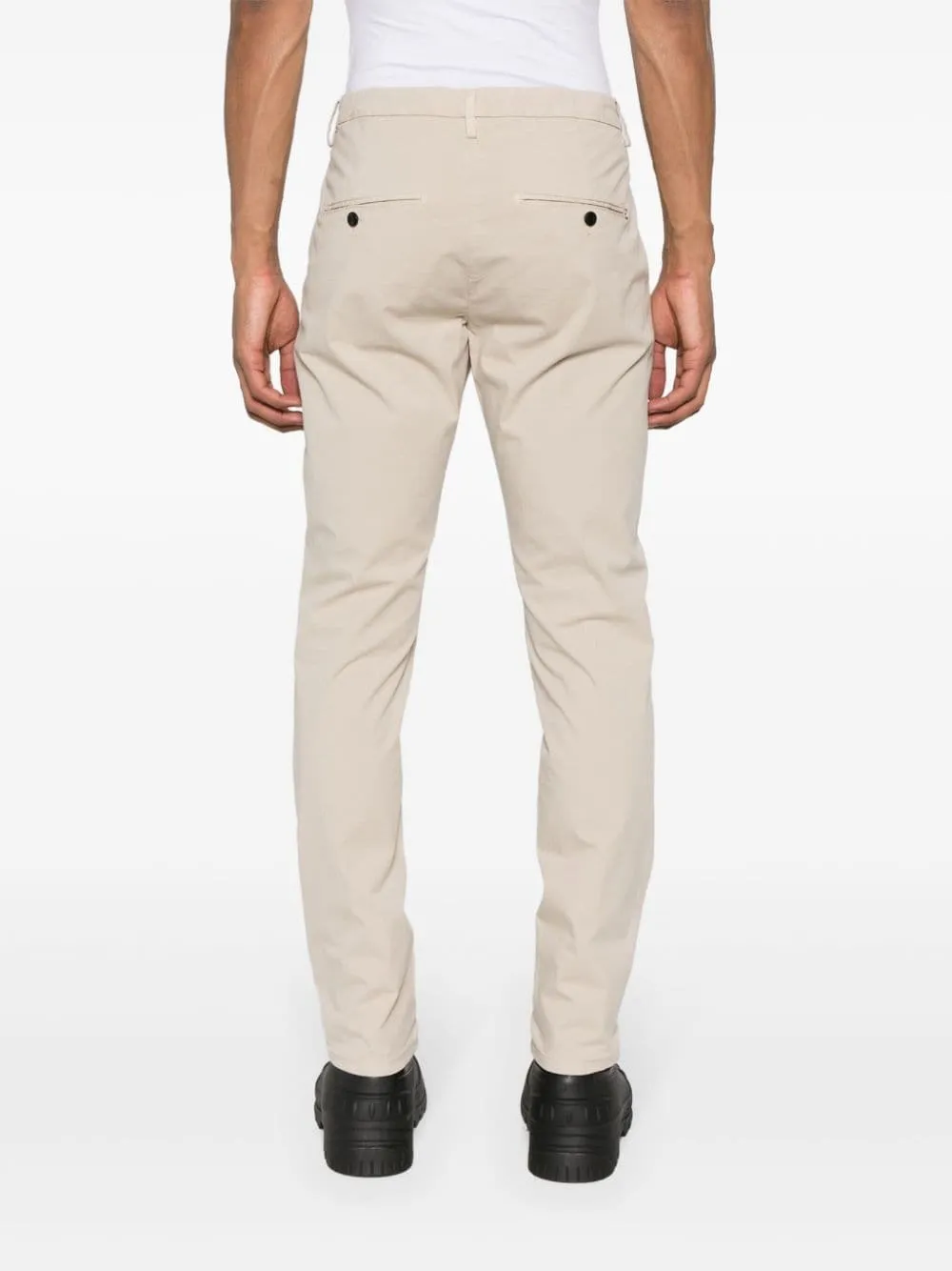 Mid-Rise Straight Leg Trousers