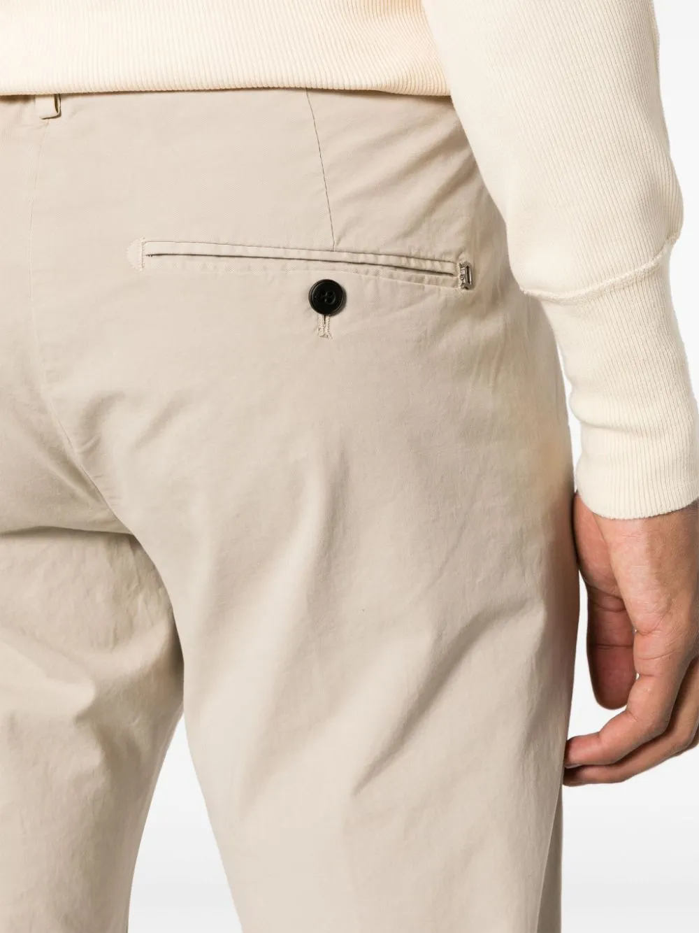 Mid-Rise Straight Leg Trousers