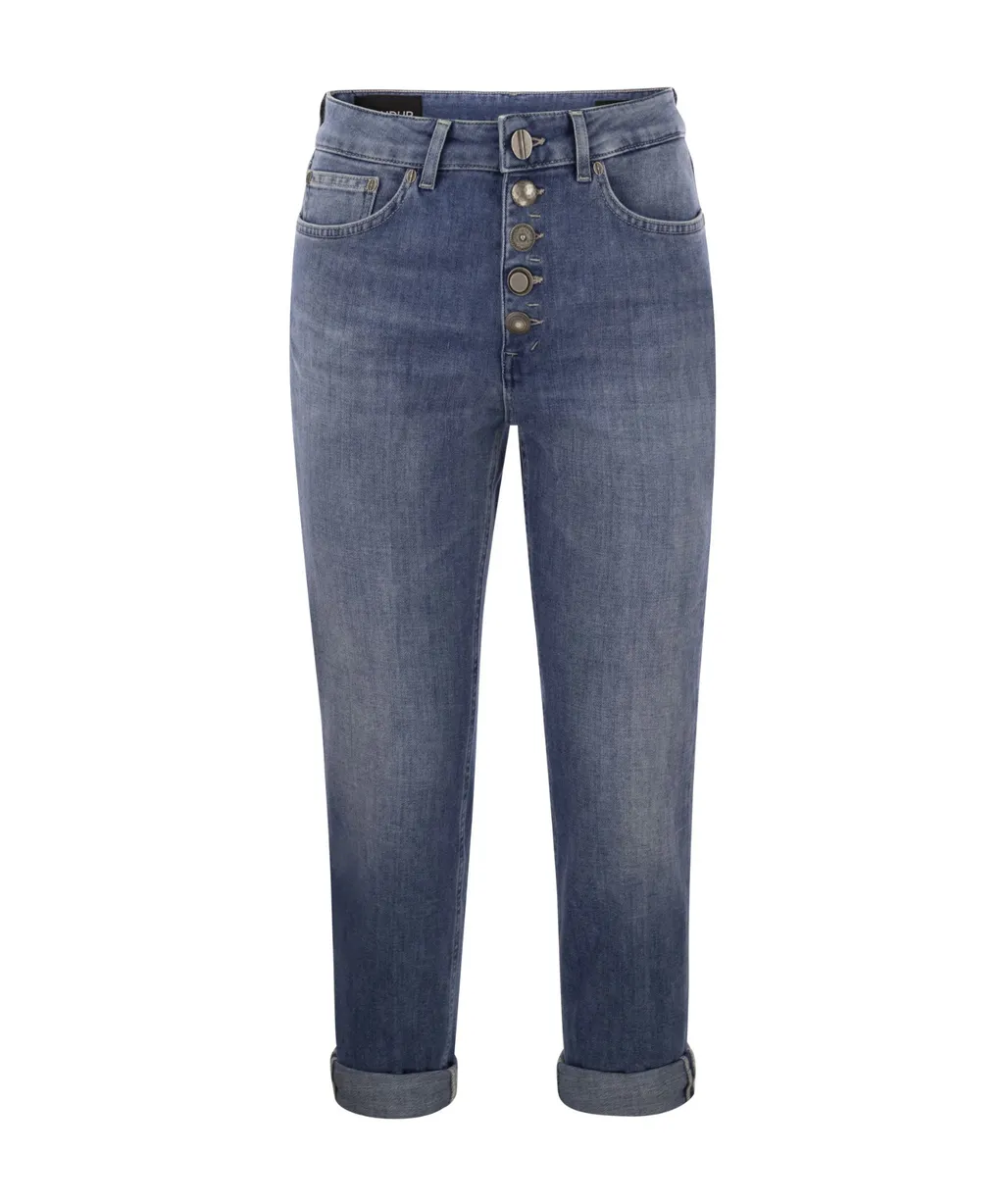 Koons Jewelled Button Loose Jeans