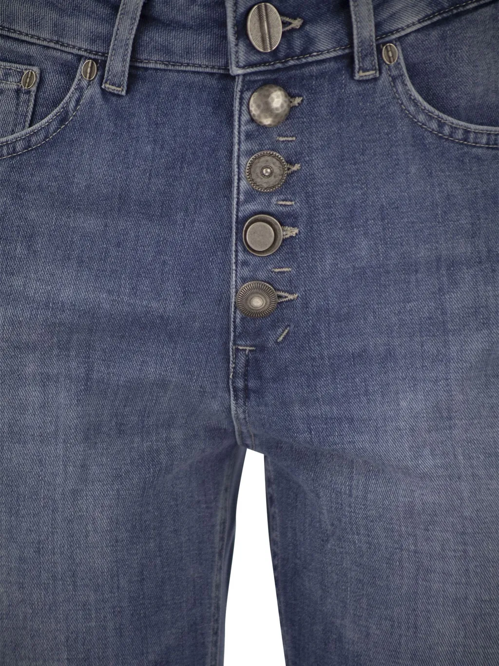 Koons Jewelled Button Loose Jeans