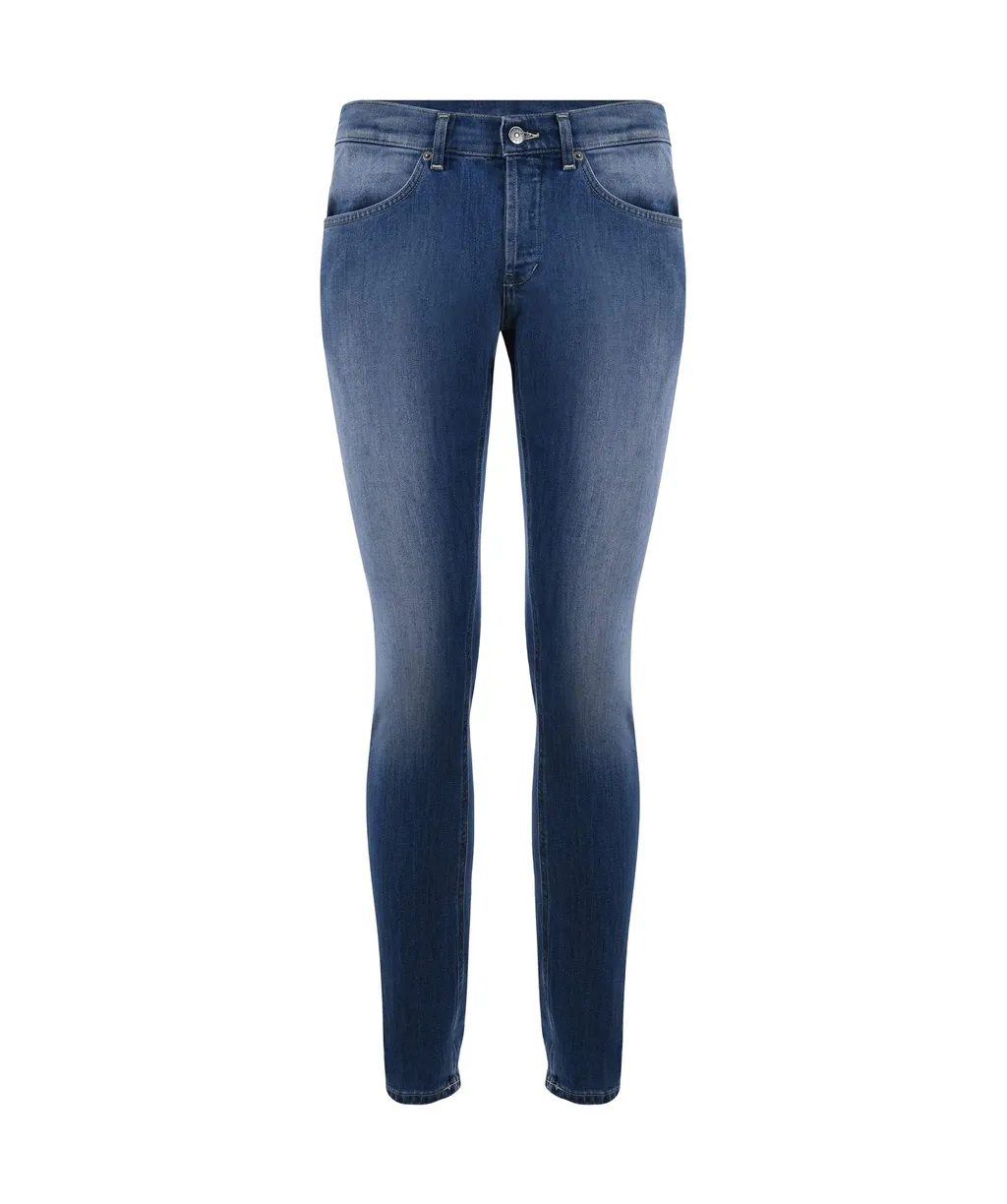Straight-Leg Skinny-Cut Jeans