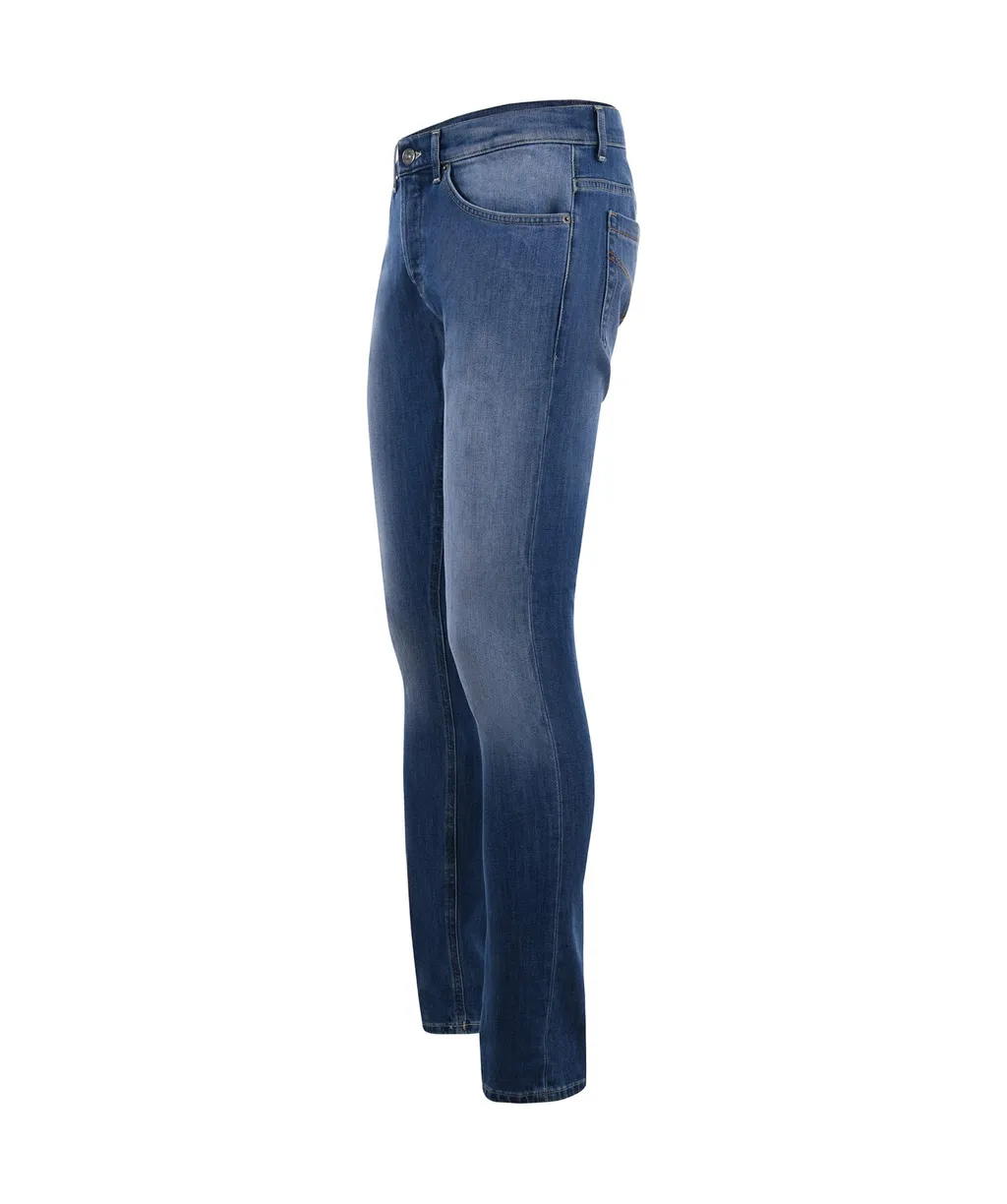 Straight-Leg Skinny-Cut Jeans