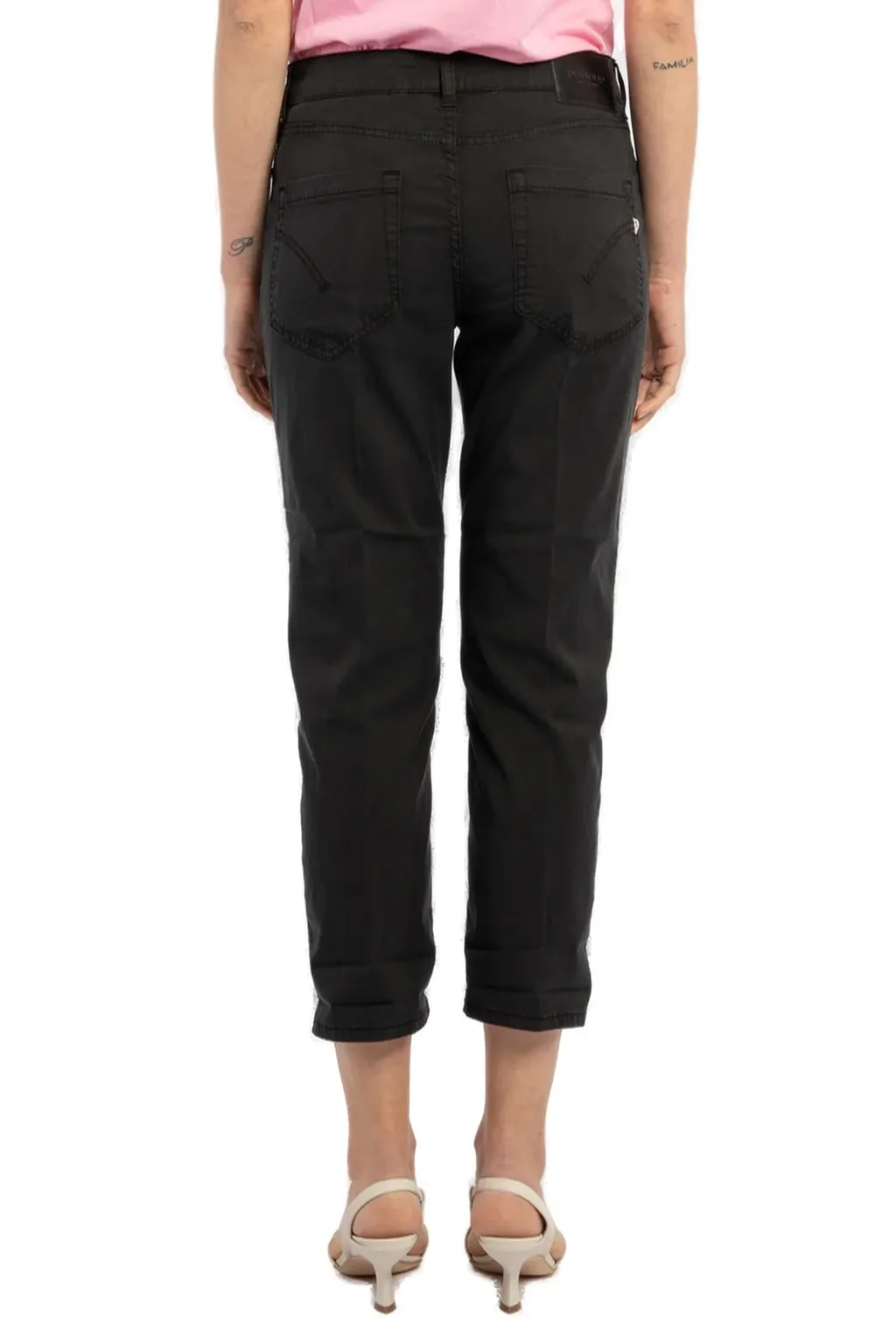 Straight Leg Cropped Trousers