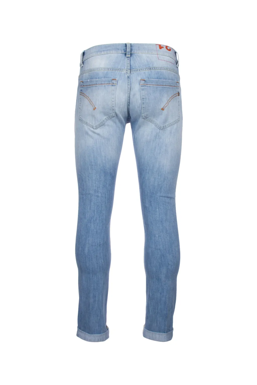 Faded Effect Slim-Leg Jeans