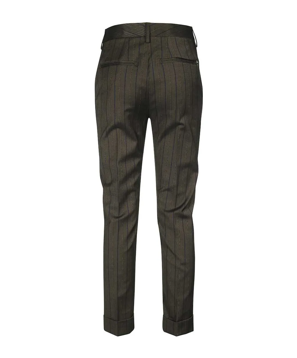 Striped Cropped Trousers