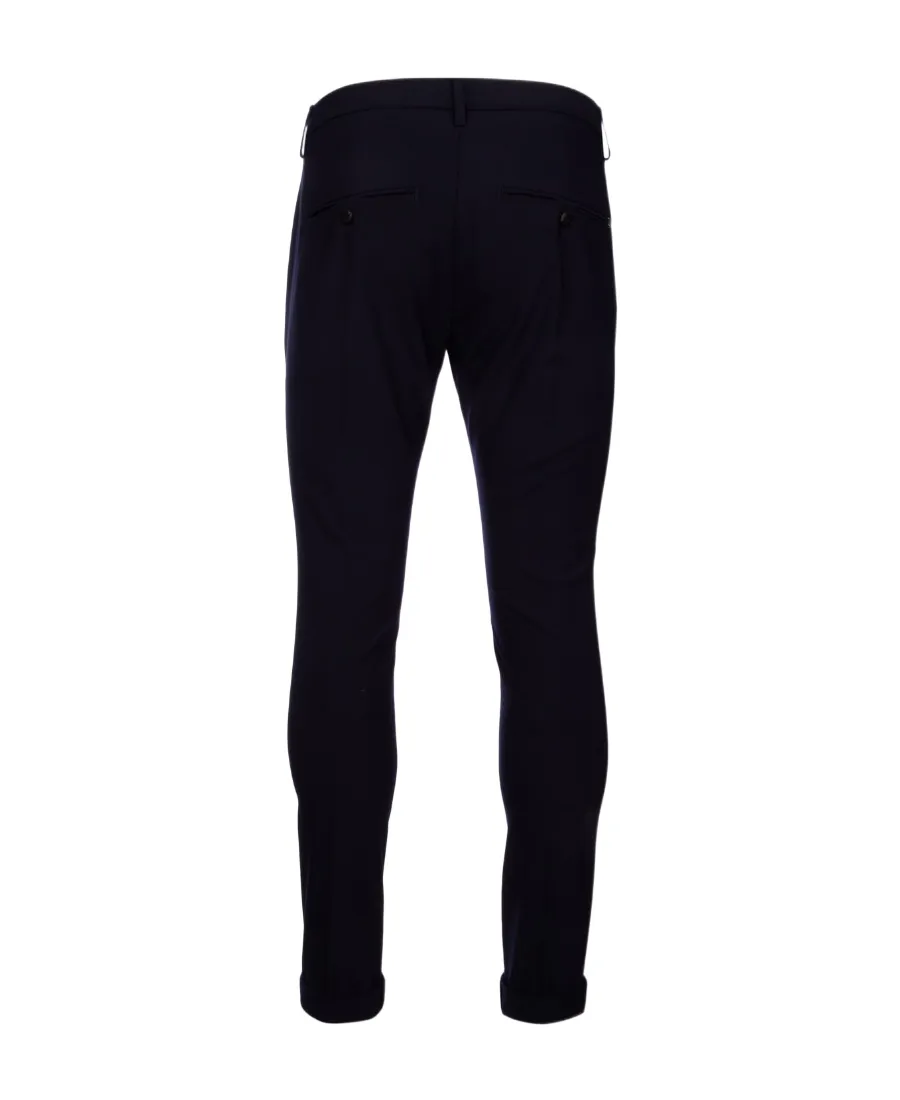 Button Detailed Mid-Rise Trousers
