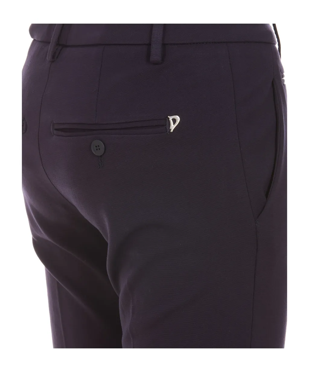 Slim-Cut Cropped Trousers