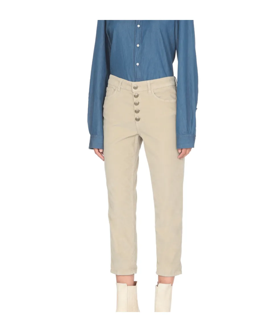 Logo-Patch Cropped Trousers