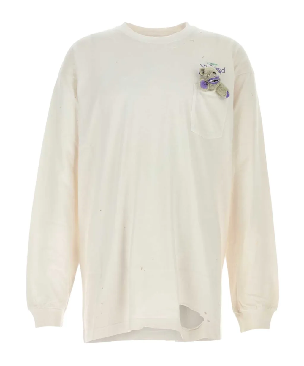 My Friend Distressed-Effect T-Shirt