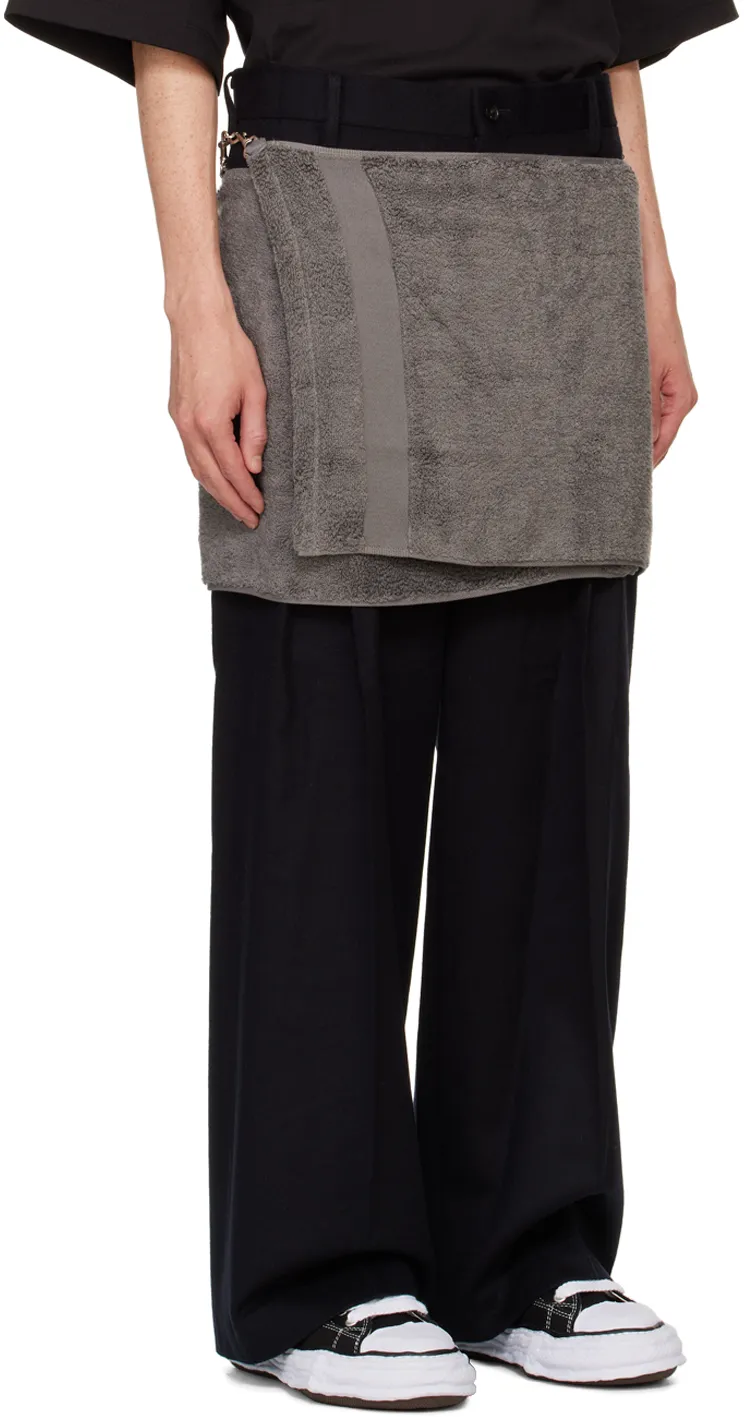 Onsen Towel Felted-Finish Trousers