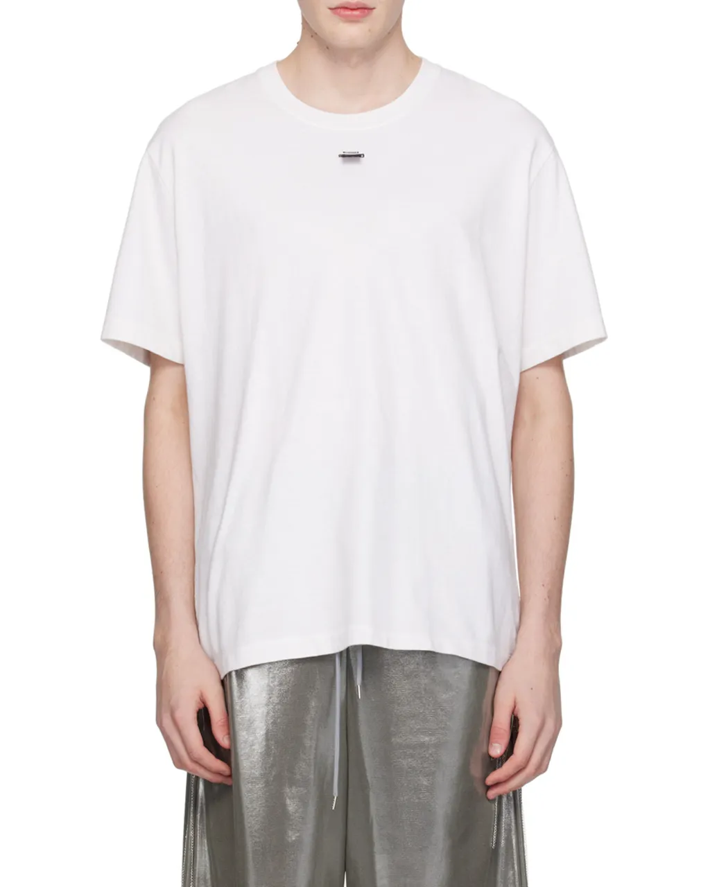 Sd Card-Appliqué Cotton T-Shirt