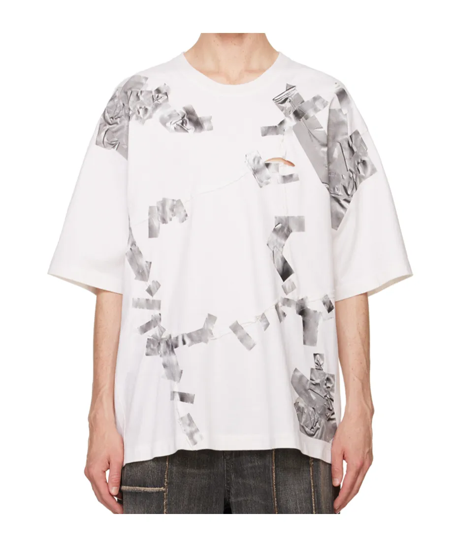 Tape-Print T-Shirt