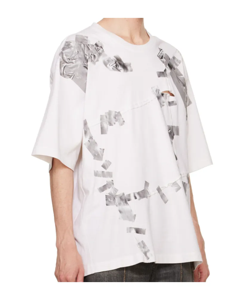 Tape-Print T-Shirt