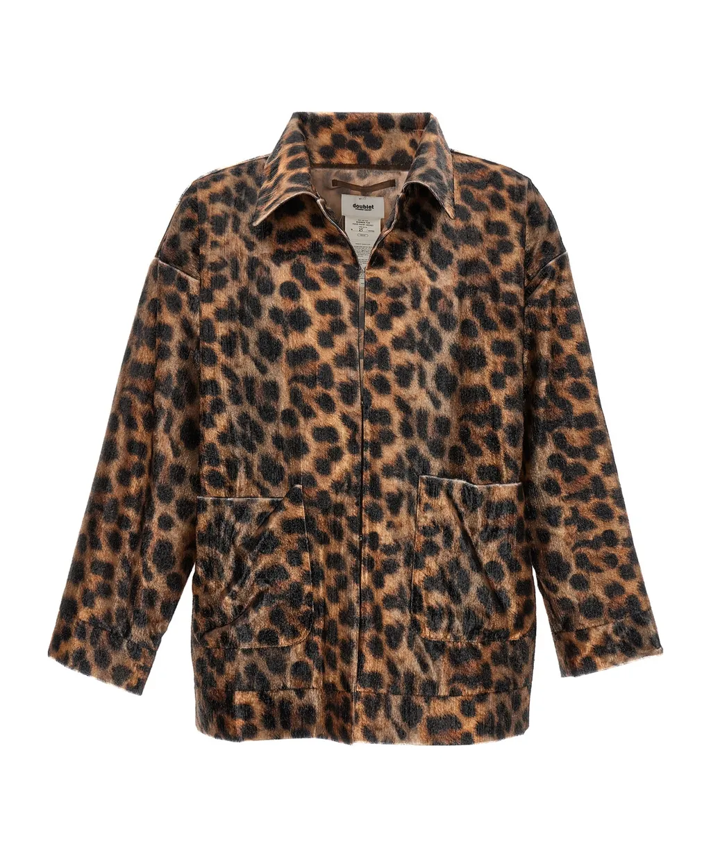 Leopard Print Casual Jacket
