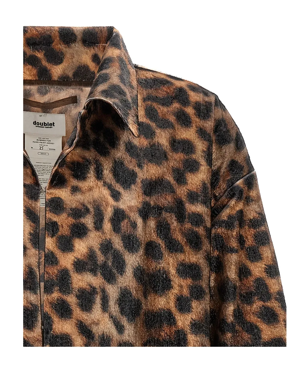Leopard Print Casual Jacket