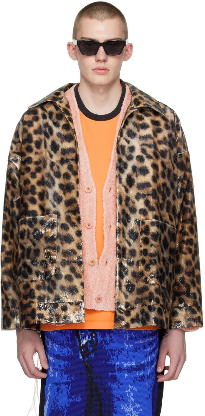 Leopard Print Casual Jacket