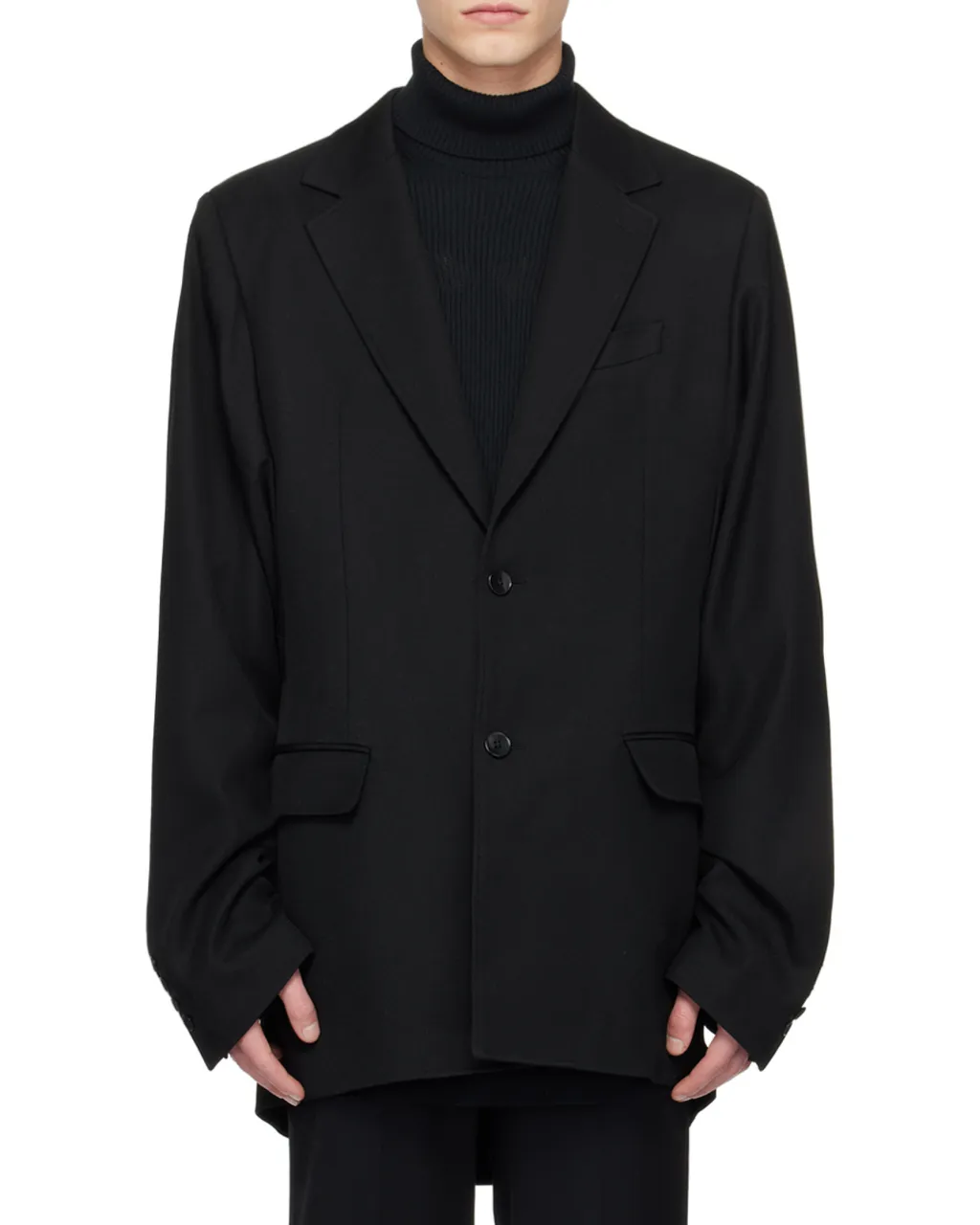 Single-Breasted Wool Blazer