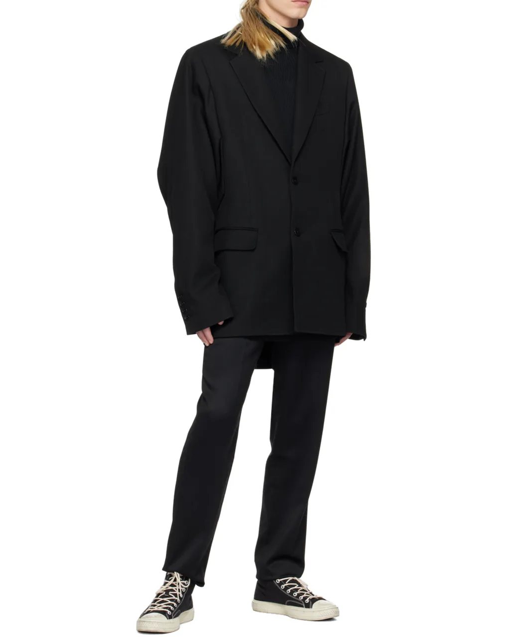 Single-Breasted Wool Blazer