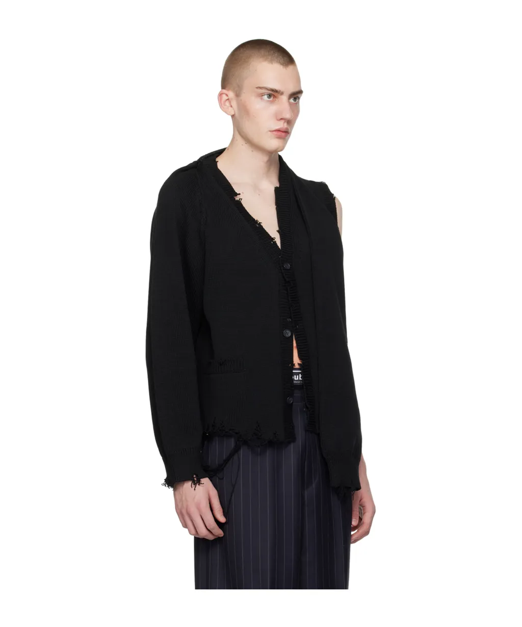 Asymmetrical Making Of Old Cardigans