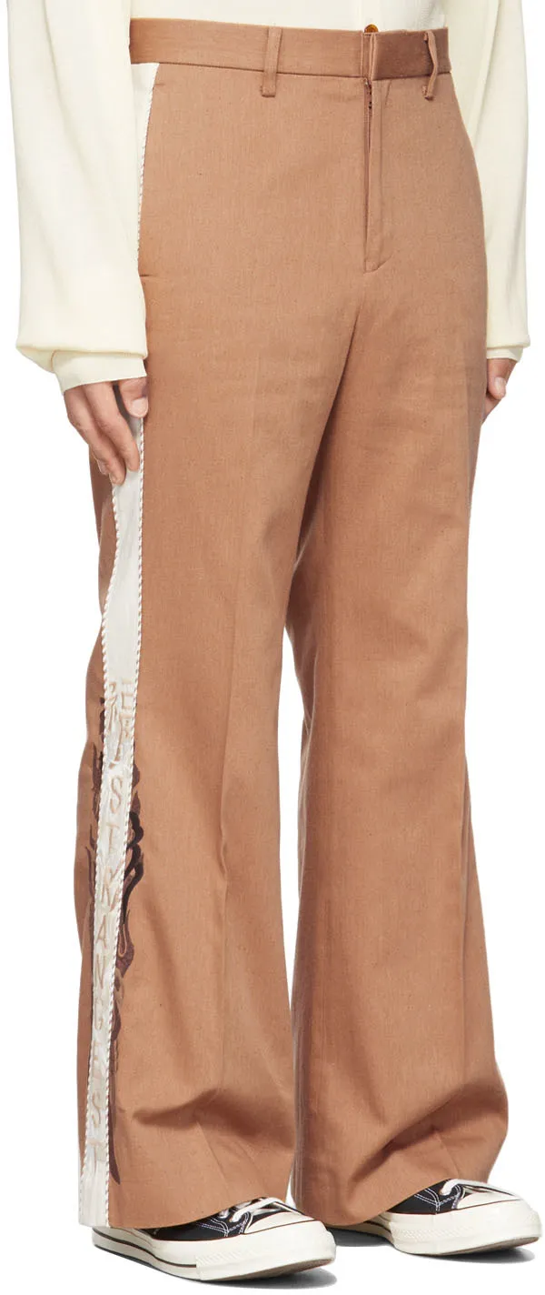 Side-Trim Flared Trousers
