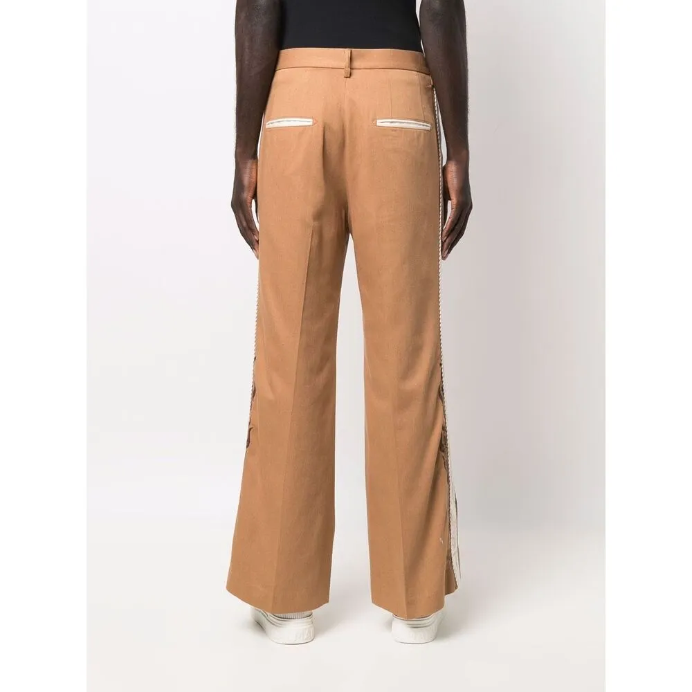 Side-Trim Flared Trousers