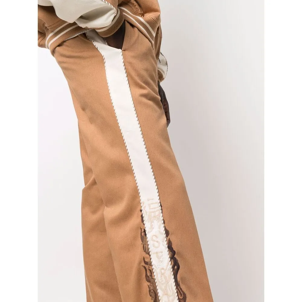Side-Trim Flared Trousers