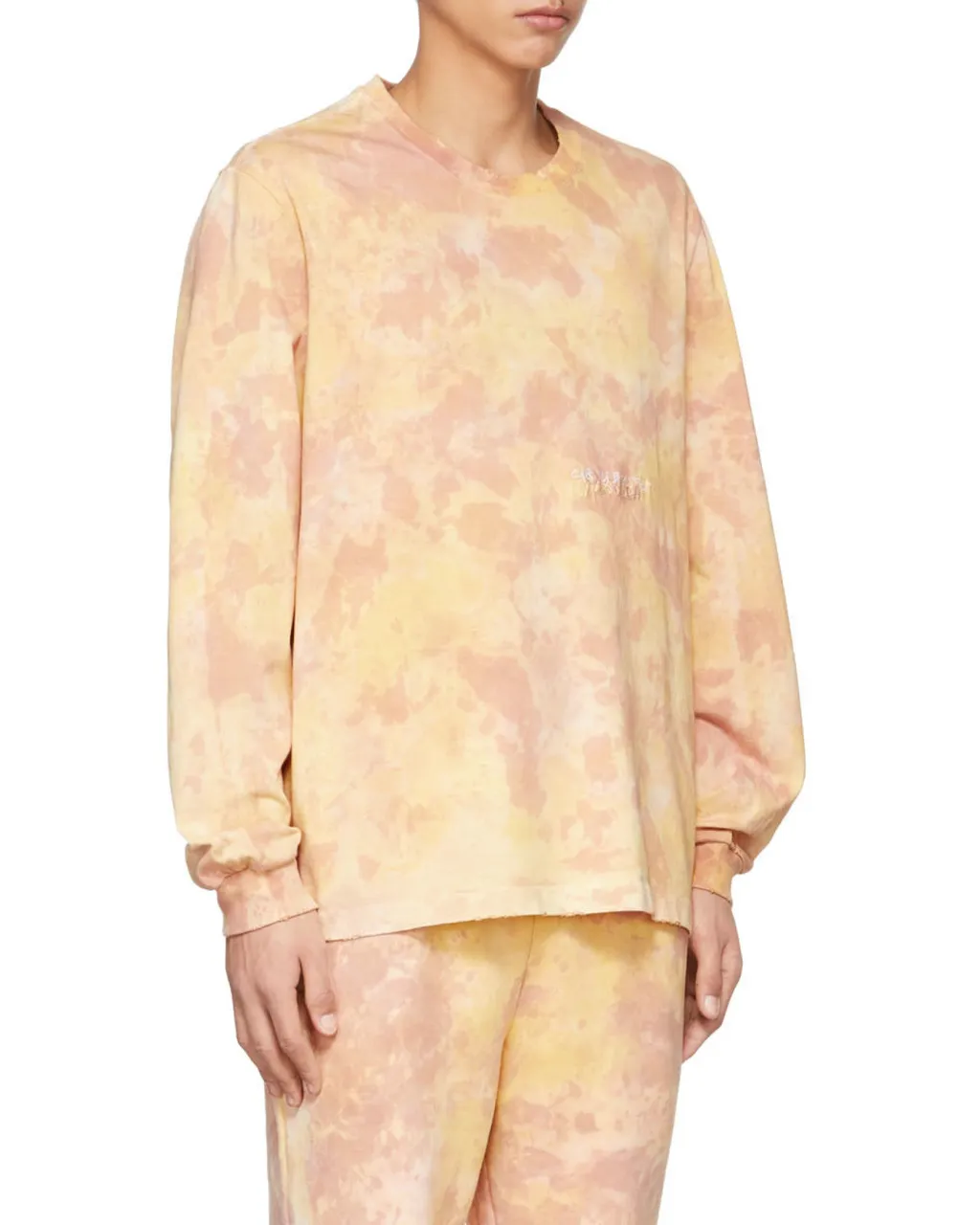 Tie-Dye Printed Long-Sleeved T-Shirt