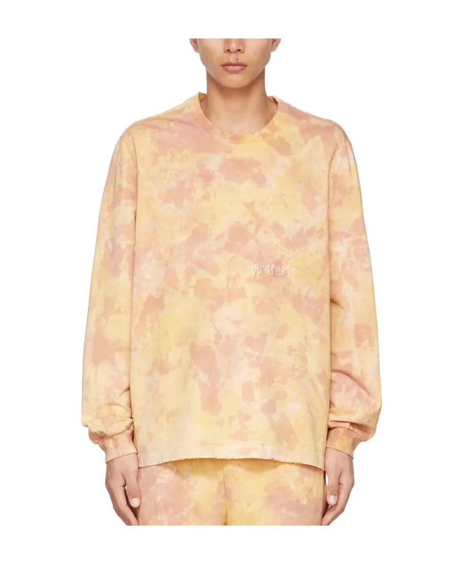Tie-Dye Printed Long-Sleeved T-Shirt