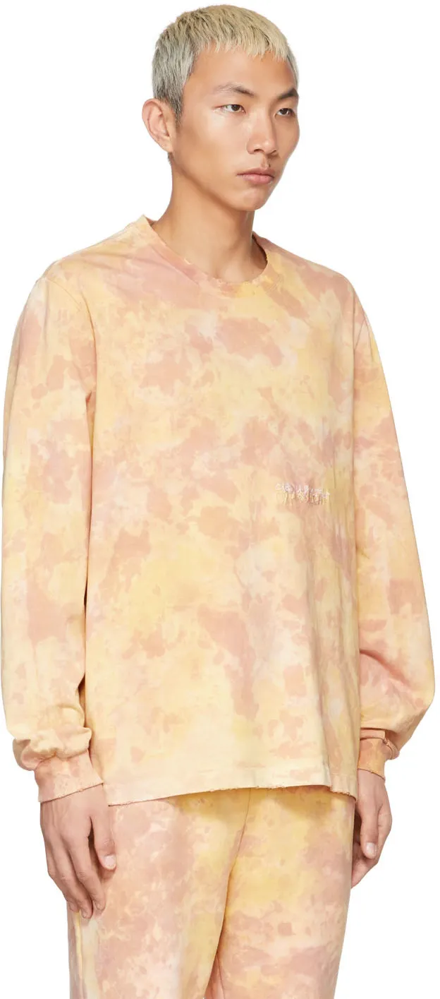 Tie-Dye Printed Long-Sleeved T-Shirt