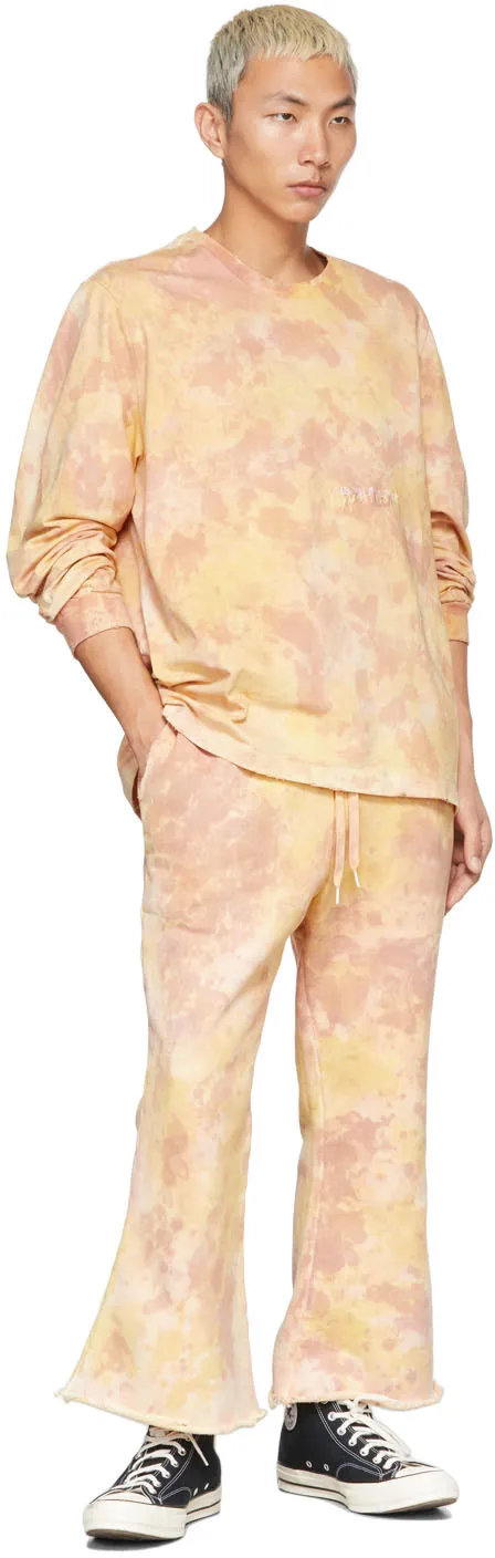 Tie-Dye Printed Long-Sleeved T-Shirt