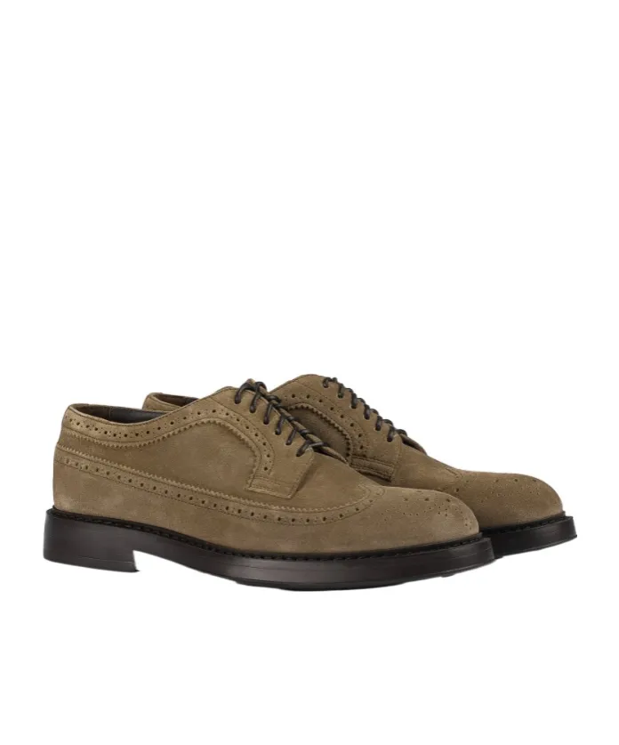 Suede Dovetail Lace-Up