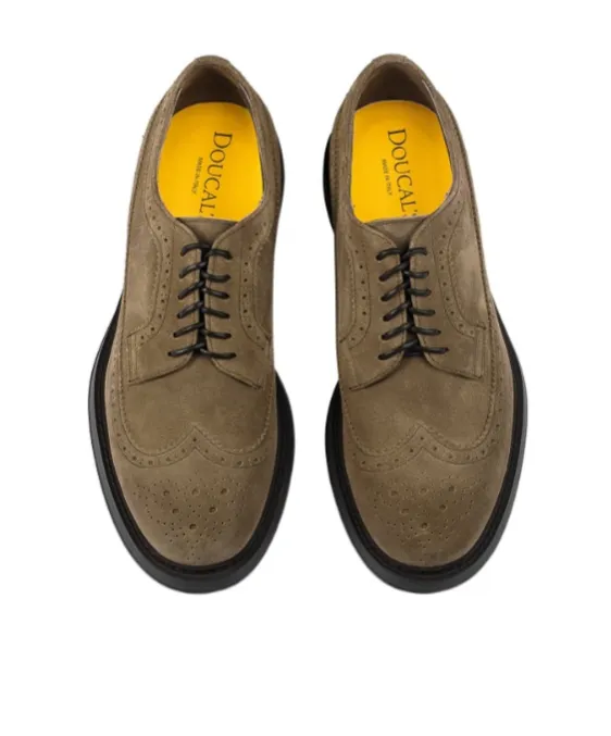 Suede Dovetail Lace-Up