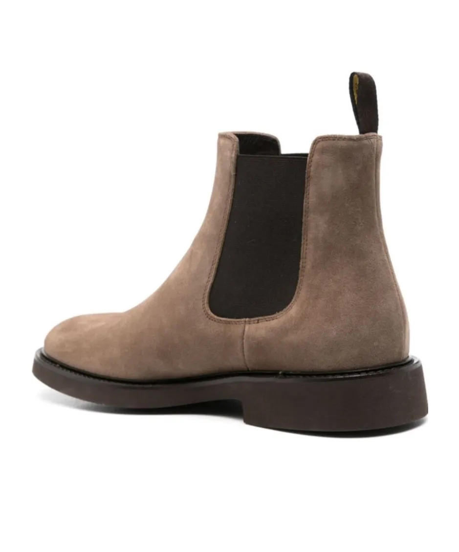 Almond Toe Slip-On Ankle Boots