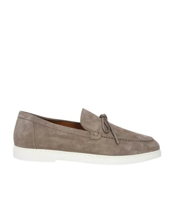 Penny-Slot Suede Loafers