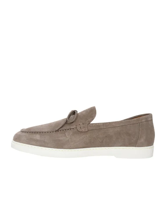 Penny-Slot Suede Loafers