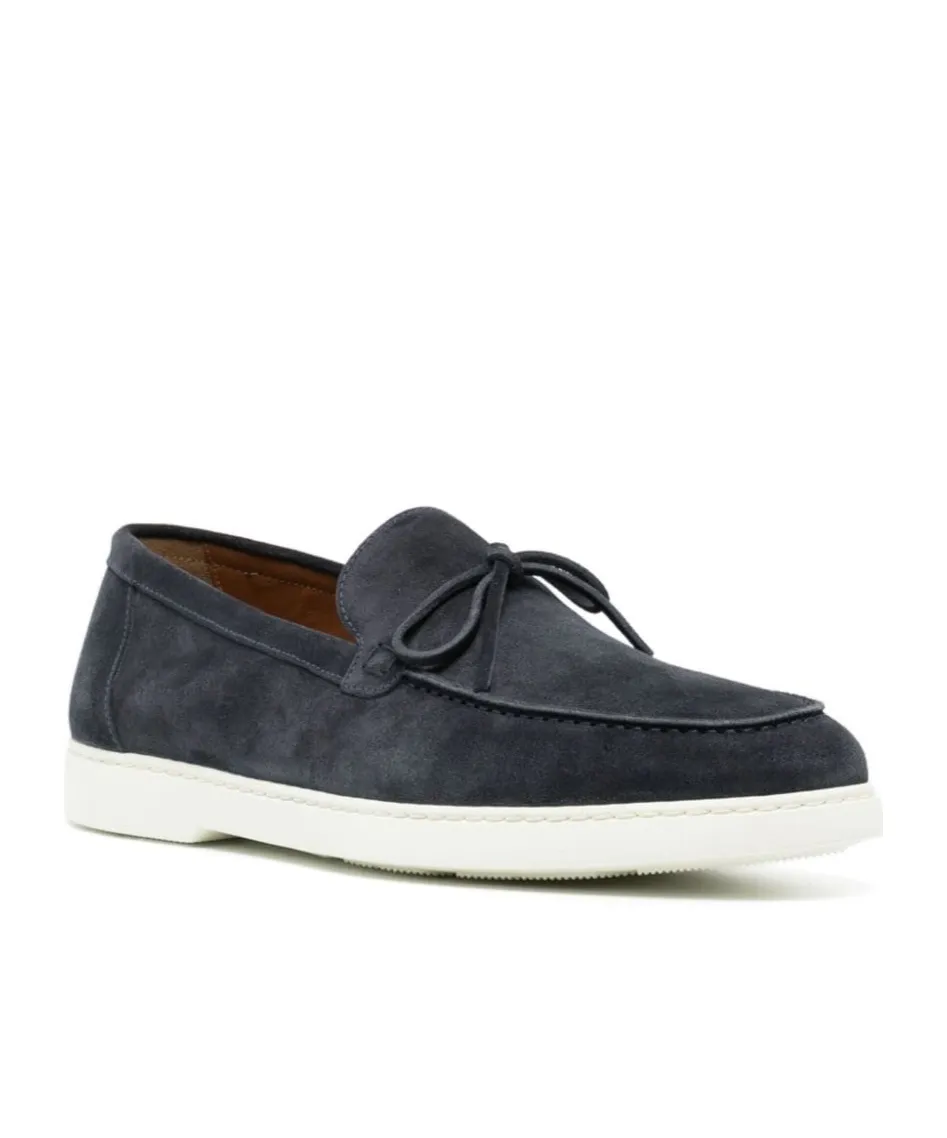 Lace-Up Suede Loafers