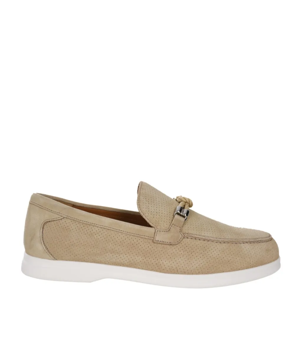 Knot-Detail Mesh Loafers