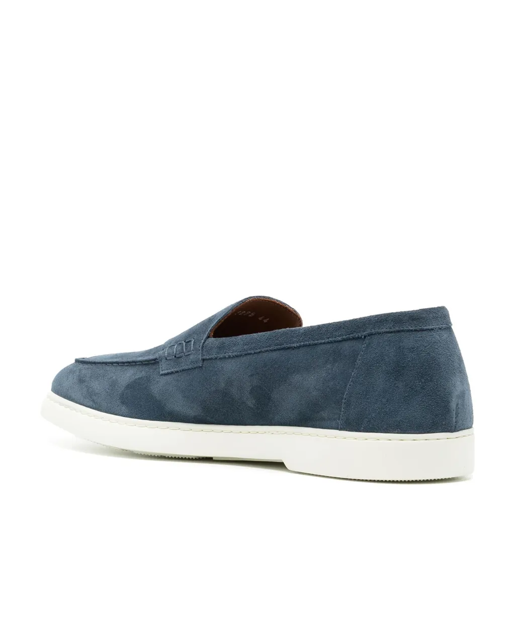 Penny-Slot Suede Loafers