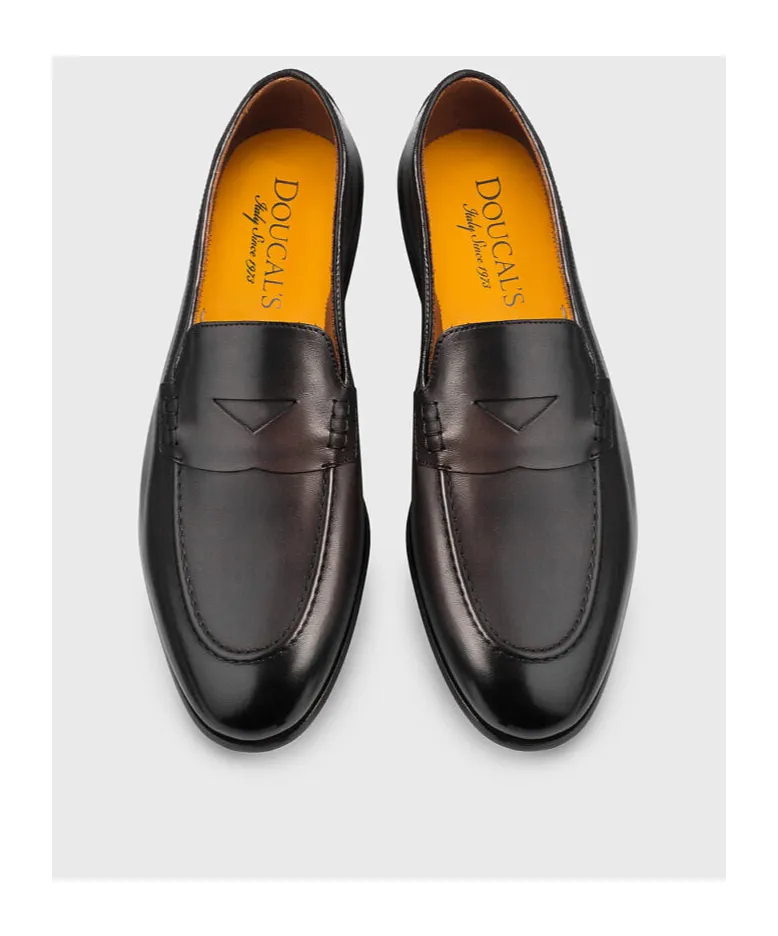 Penny-Slot Slip-On Loafers